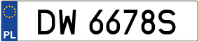 Truck License Plate